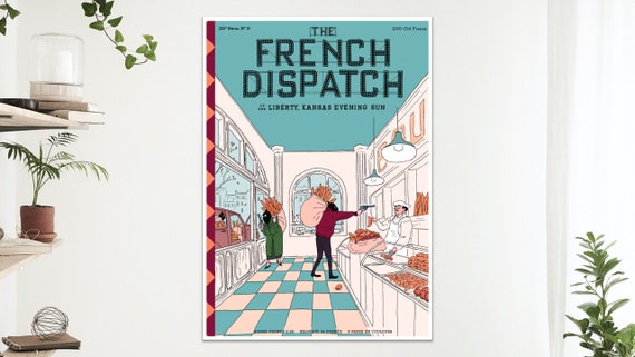 The French Dispatch Movie Poster: Wes Anderson Film Print