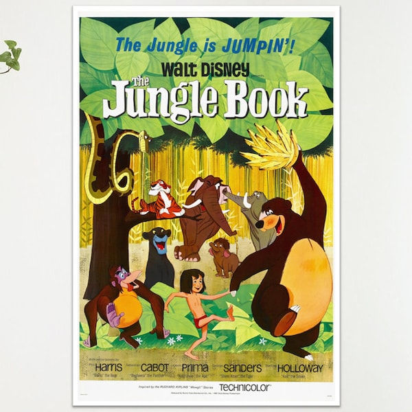 Jungle Book Film Poster - Etsy UK