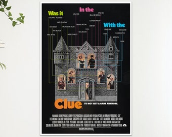 Clue Movie Art Film Poster Print Wall Art Gift  A4 A3