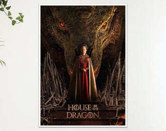 House Of The Dragon ver1 TV Movie Art Film Poster Print Wall Art Gift  A4 A3