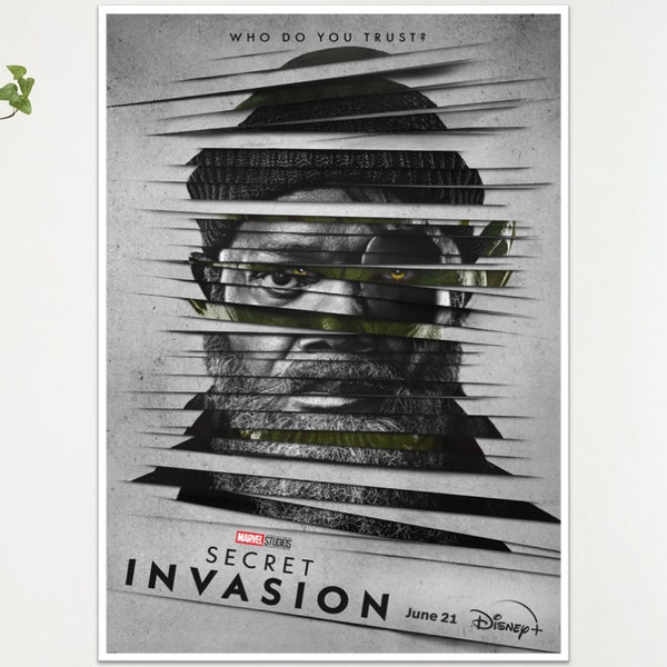 Secret Invasion Movie Film Poster Print Wall Art Gift  A4 A3