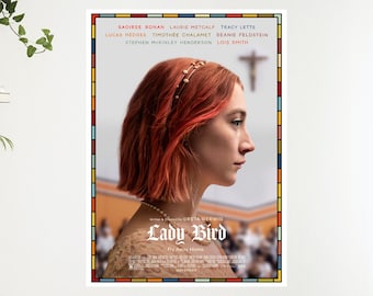 Lady Bird Artwork Movie Film Poster Print Wall Art Gift  A4 A3