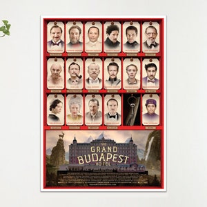 The Grand Budapest Hotel Wes Anderson Movie Film Poster Print Wall Art Gift  A4 A3