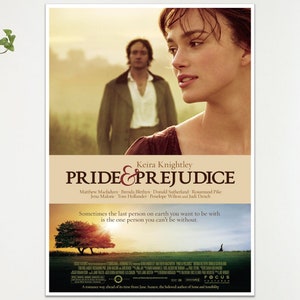 Pride And Prejudice Movie Art Film Poster Print Wall Art Gift A4 A3 image 1