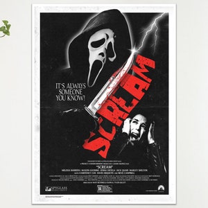 Scream Art Movie Film Poster Print Wall Art Gift  A4 A3