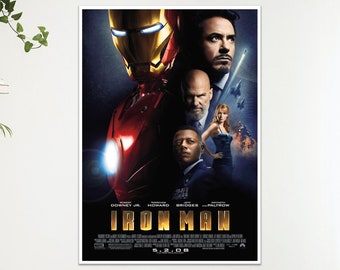 Póster de la película Iron Man, impresión artística de pared, regalo, tamaño A4, A3