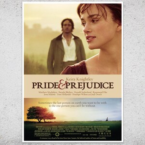 Pride And Prejudice Movie Art Film Poster Print Wall Art Gift A4 A3 image 3