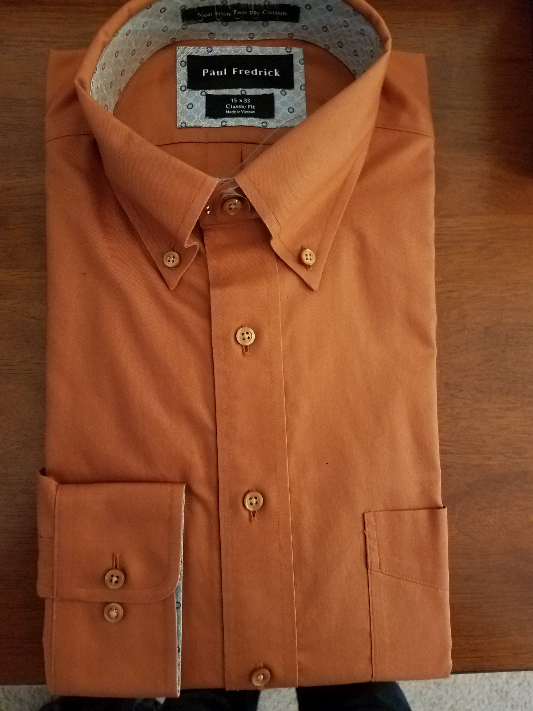 Men's Paul Fredrick dress shirt sz. 15 33