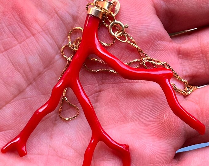 Charm Corallo, Ramo Corallo Naturale, Amuleto Portafortuna, Regalo Per Lei, Gioiello Del Mare, Estate 2025