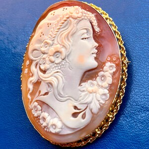Collana cammeo artigianale stile fantasy, regalo per lei, gioiello femminile esclusivo image 9