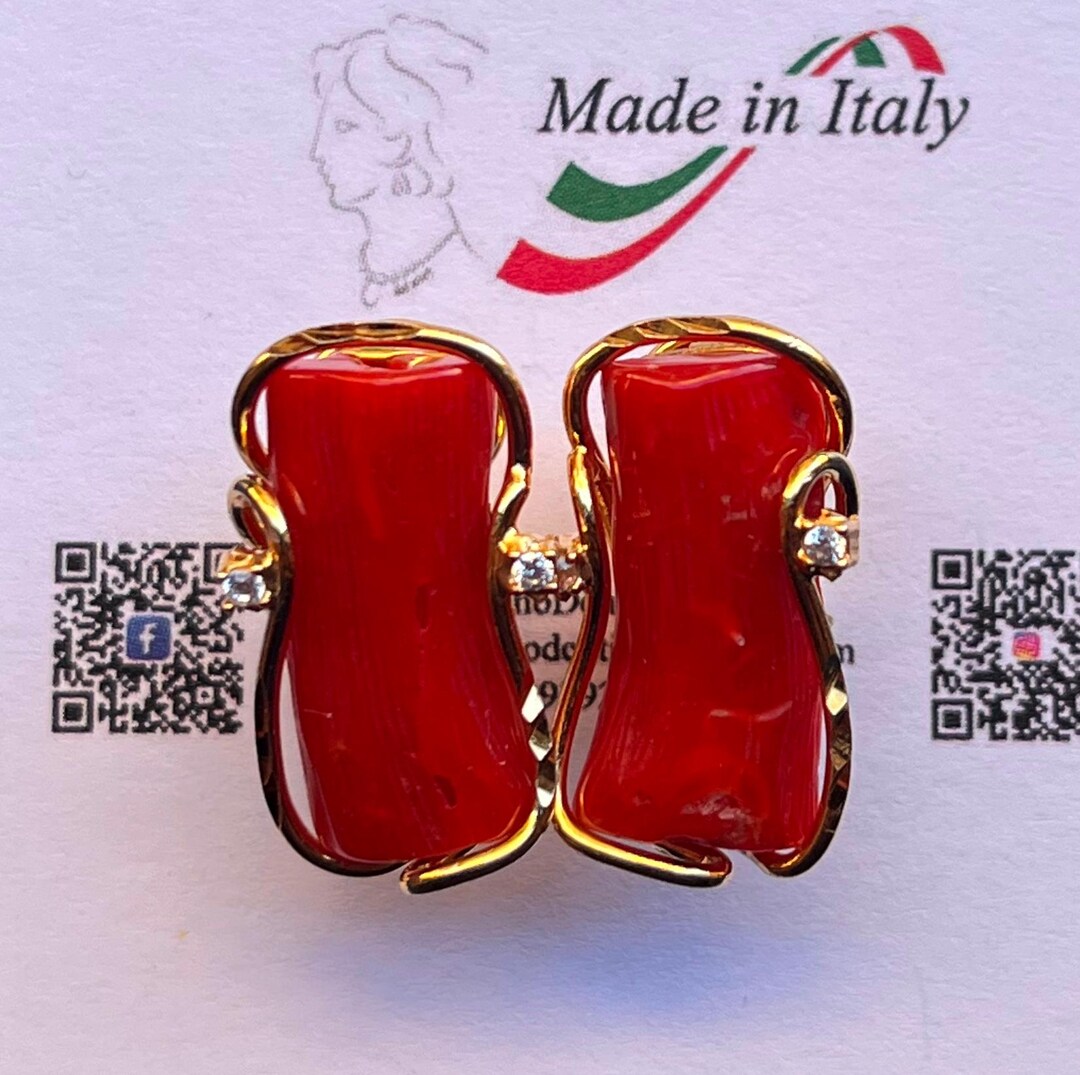 Gothic Blood Red Cabochon Earrings in Silver Pewter Frame #1014R – Real Metal Jewelry