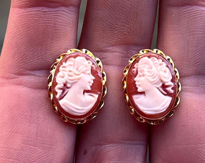 Cameo Earrings, Bridal Jewelry, Custom Unique Gift, Anniversary Gift, Wedding Accessories, Gift For Her