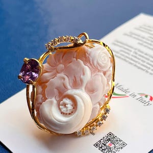 Anello Cammeo Incisione Vintage Style, Cameo Ring, Engraved Detail, Italy Inspired Jewelry image 13
