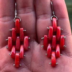 Handmade Coral Earrings: Italian Sea Jewel, Summer Style