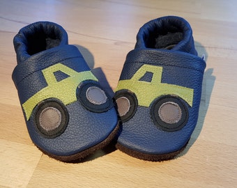 Leather slippers monster truck, slippers, crawling shoes, speedsters, slippers