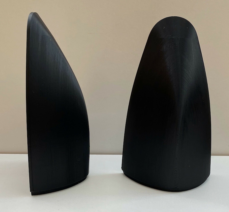 MG Midget Rear Light Smoother Cowls X2 rubber to Chrome Bumper