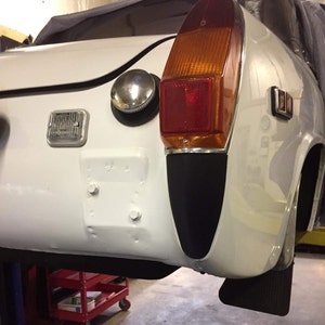MG Midget Rear Light Smoother Cowls X2 (Rubber to chrome bumper conversion)