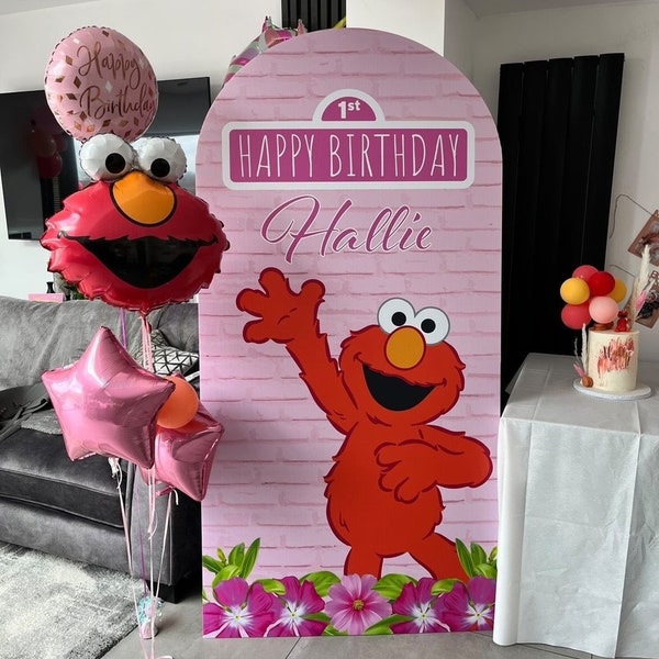 Personalised Minnie Mouse Birthday Backdrop Banner or Correx Panel 2 metre high