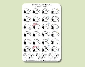 Beagle Emoji Sticker Sheet