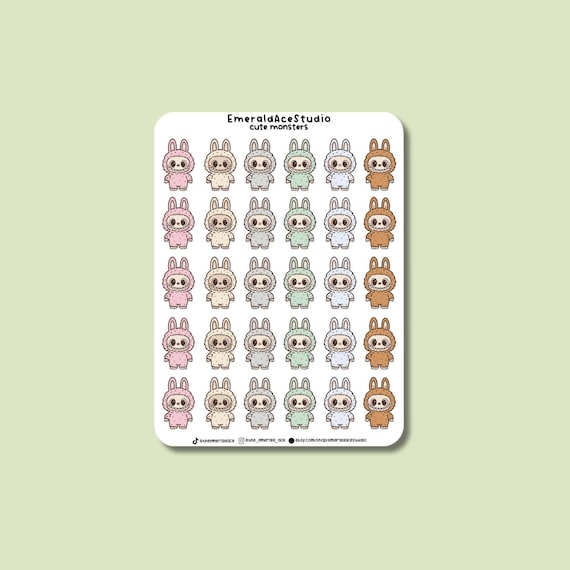 Cute Monsters Sticker Sheets