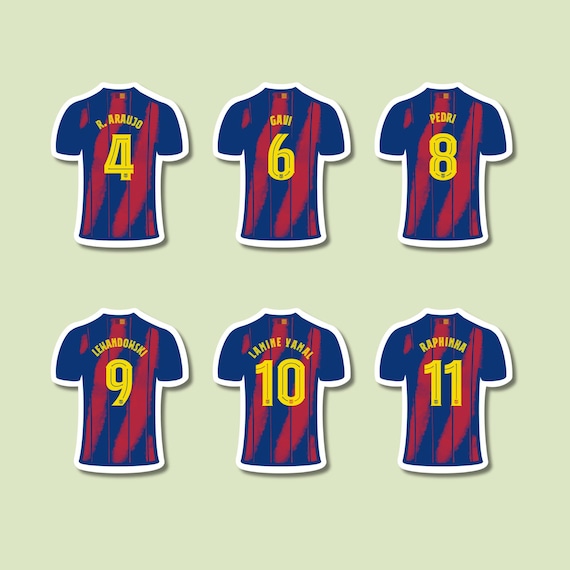 Barcelona 25-26 Jersey Stickers - Etsy