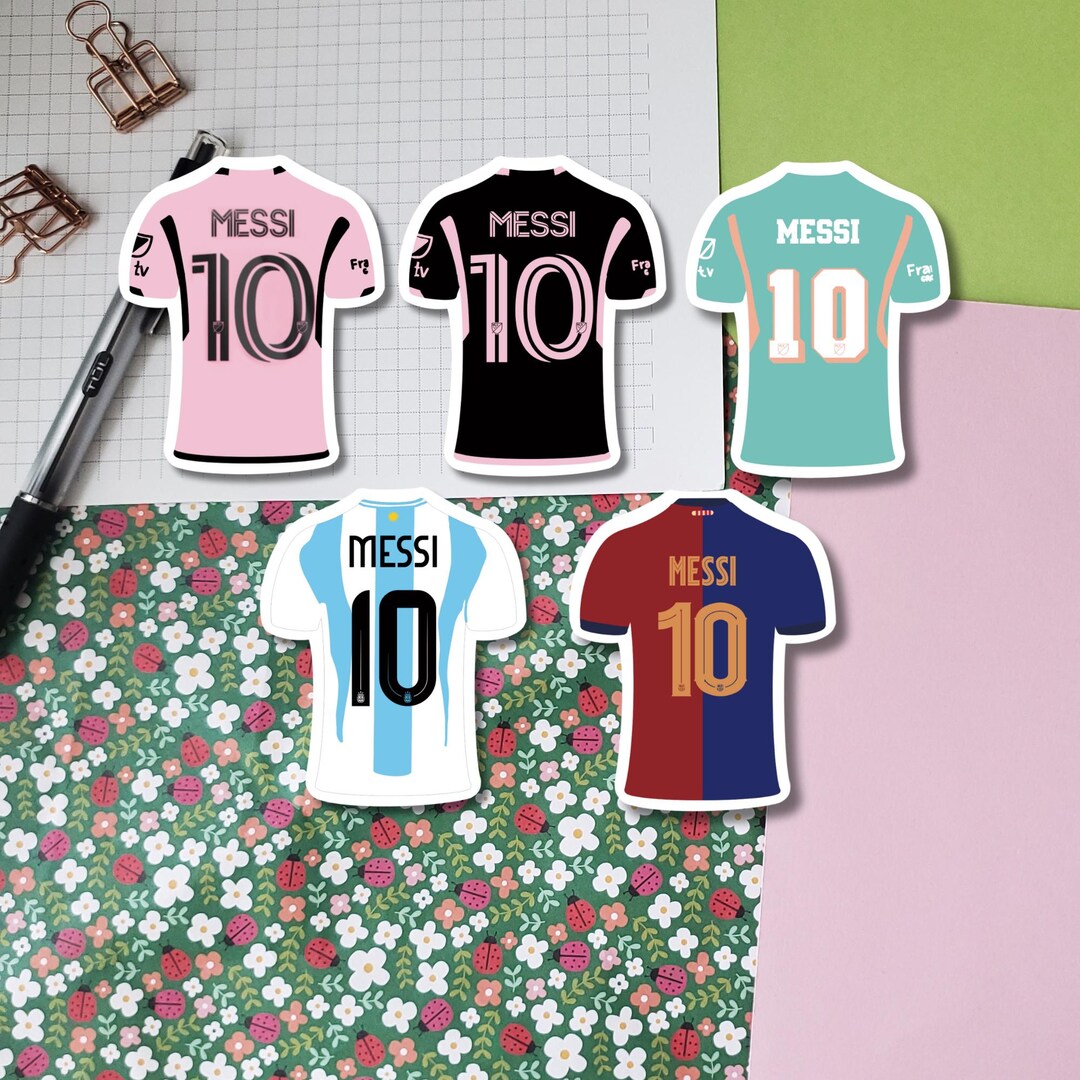 Messi Soccer Jersey Stickers | Fútbol Stickers | Soccer Players ...