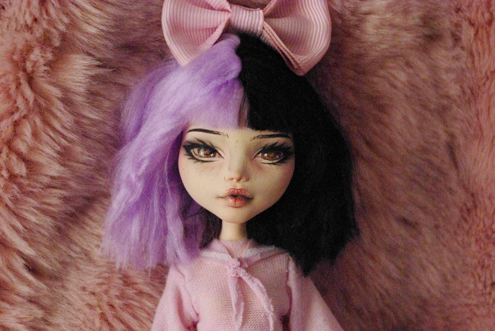 Monster High Doll Melanie Martinez Dollhouse Ooak Repaint Custom