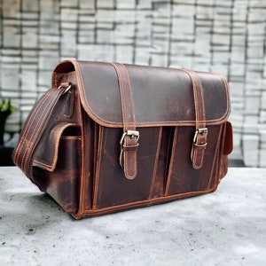 Leather camera bag men Leather camera bag small Leather camera bag DSLR Sony camera bag Canon camera bag Leather camera Birthday Gift