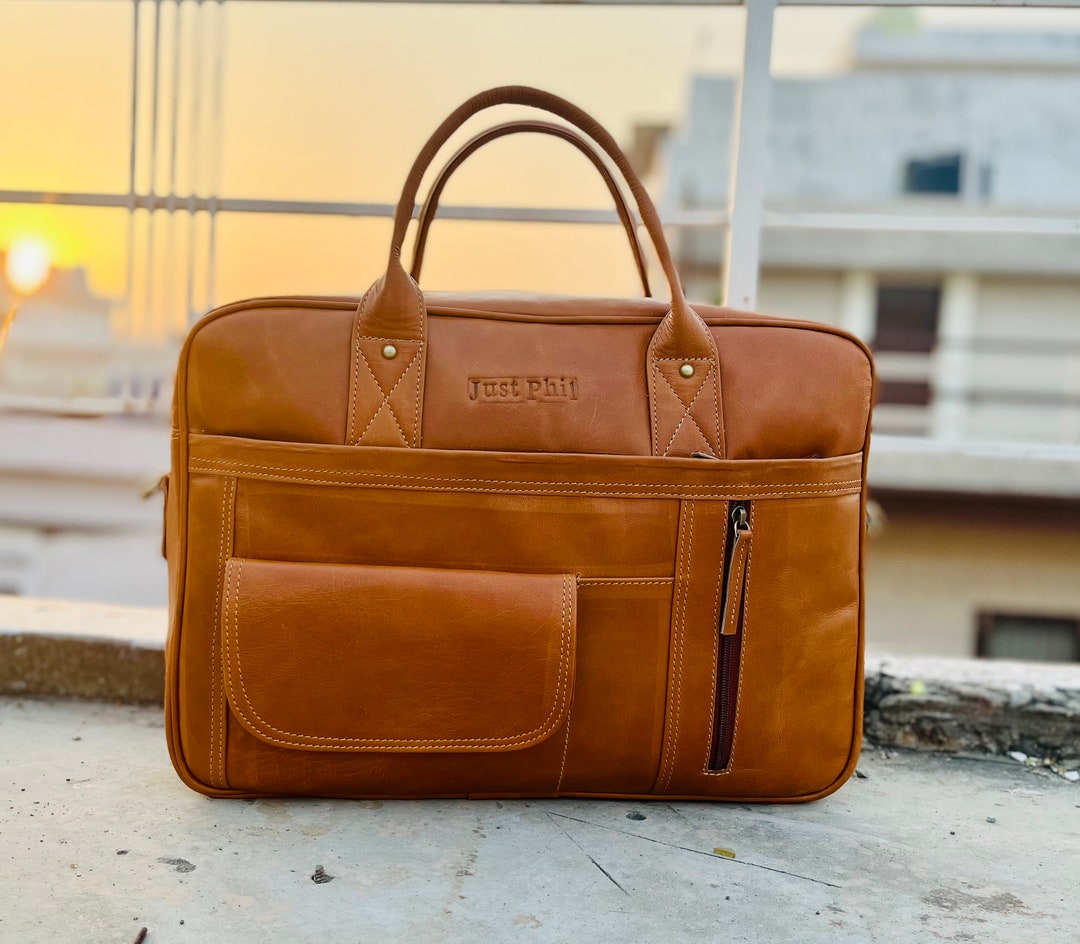 Handmade Leather Messenger Bag Leather Laptop Bag Handmade Etsy