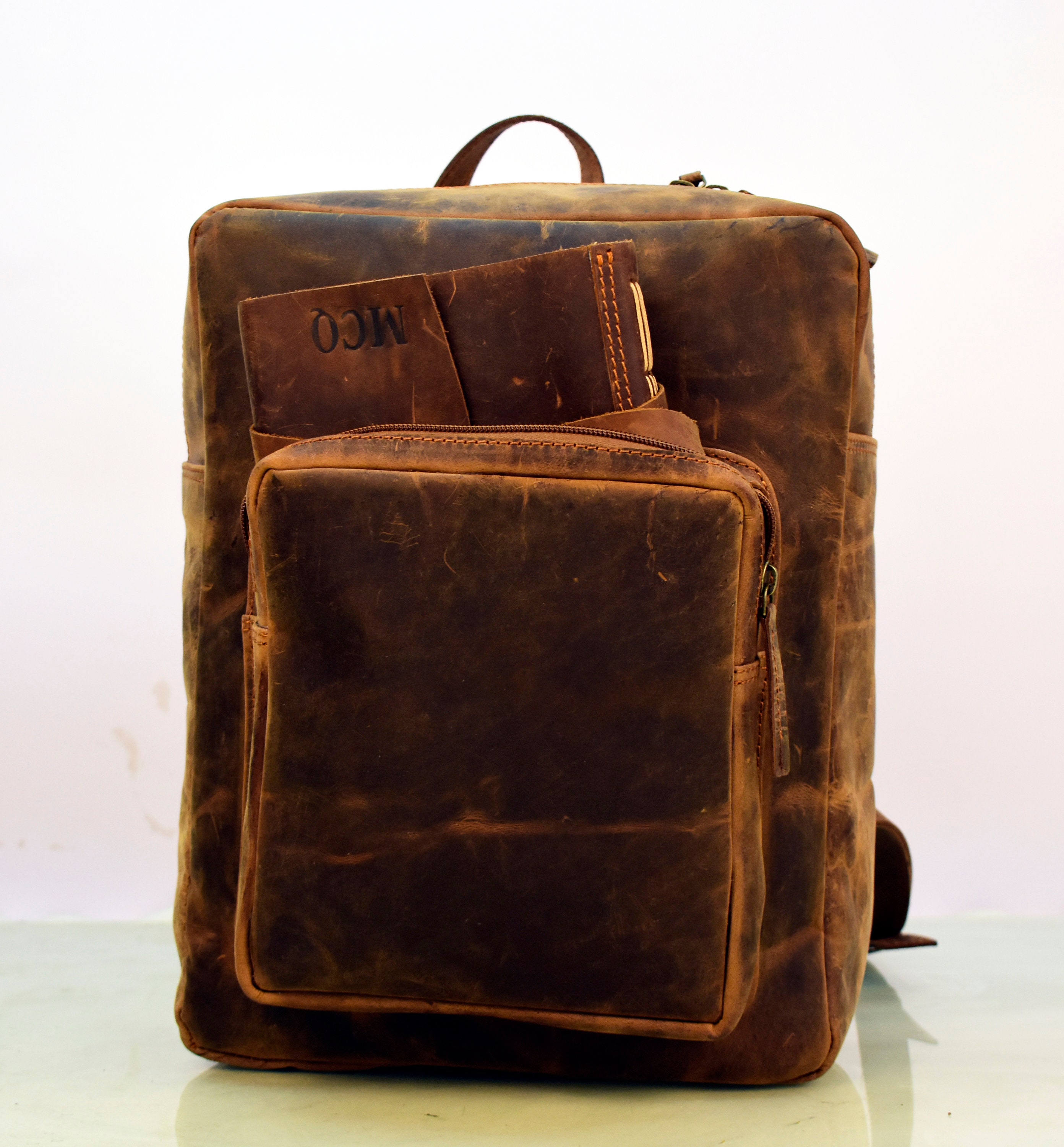 Mcq leather backpack top