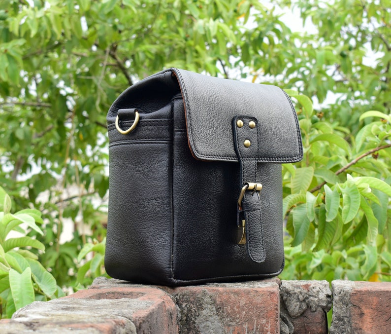 Handmade Leather Camera Bag Personalised DSLR Camera Bag Etsy