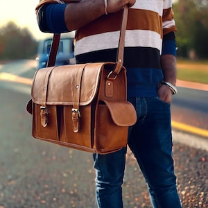 Leather camera bag men Leather camera bag small Leather camera bag DSLR Sony camera bag, Canon camera bag Leather bag Birthday Gift