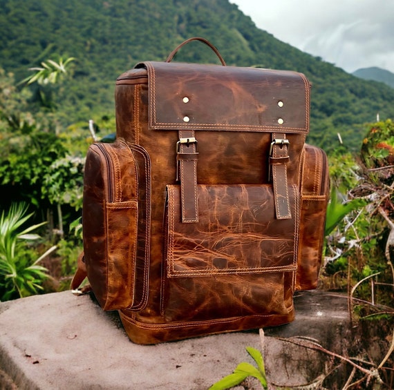 Solo leather backpack hotsell