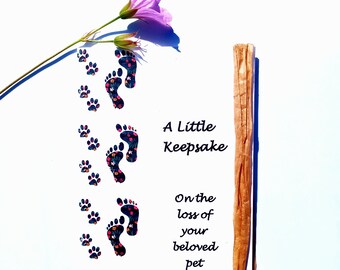 Pet Sympathy Card: Loss of Beloved Dog, Comforting Poem Keepsake