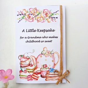 Un piccolo ricordo per una NONNA EXTRA SPECIALE Biglietto della migliore nonna del mondo Regalo della nonna della nonna Una nonna che rende l'infanzia così dolce