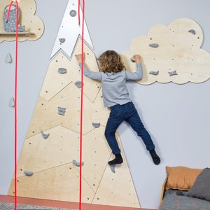 NUKI Climbing Wall Big Mountain Set, Mur d'escalade Kletterwand fur Kinder Muro de escalada Parete da arrampicata