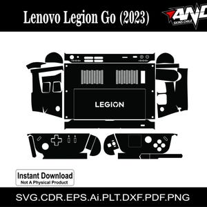 Lenovo Legion Go (2023) skin vector file skin die cut skin template Svg layout Cricut Silhouette