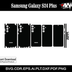samsung galaxy s24 plus skin template vector skin layout skin die cuts file svg skin Cricut Silhouette Eps ai pdf Cutting template
