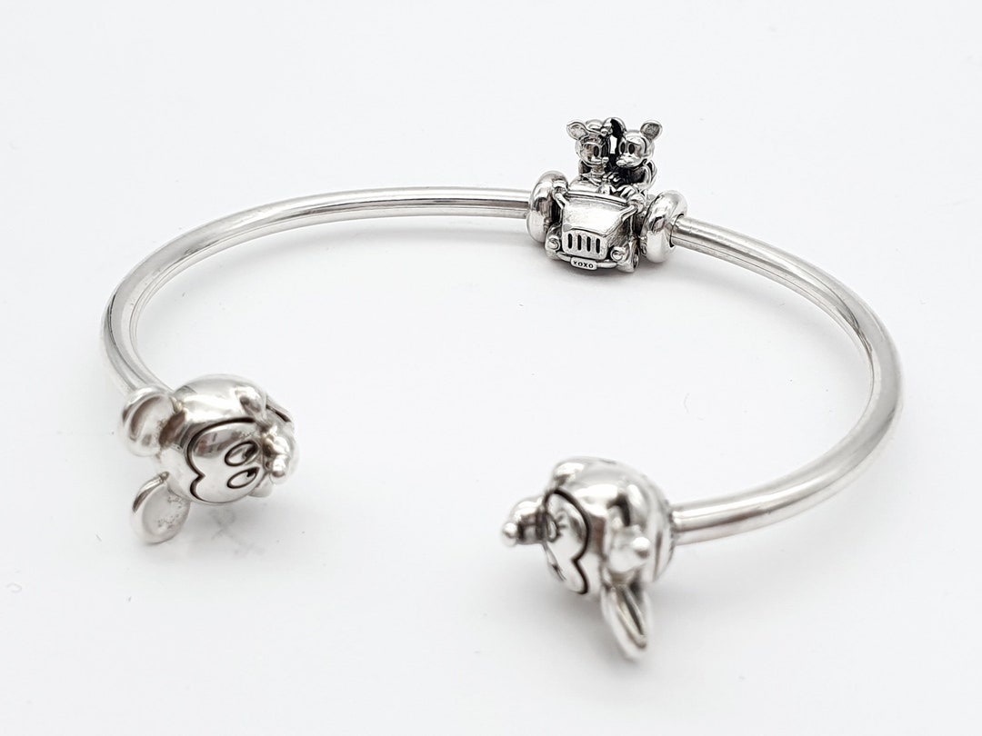 597494 Pandora Moments Open Mickey and Minnie Bracelet With Disney Car Charm ...