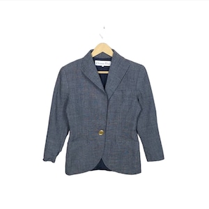 Luxury!! Vintage 90s Christian Dior Semi Plain Blazer Coat