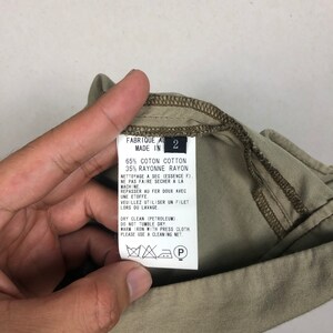 Vintage Y’s Yohji Yamamoto Archival Cargo Pants Multi Pocket Tactical Trousers Beige Cotton Rayon Blend Japanese Designer Fashion Size 2 image 10