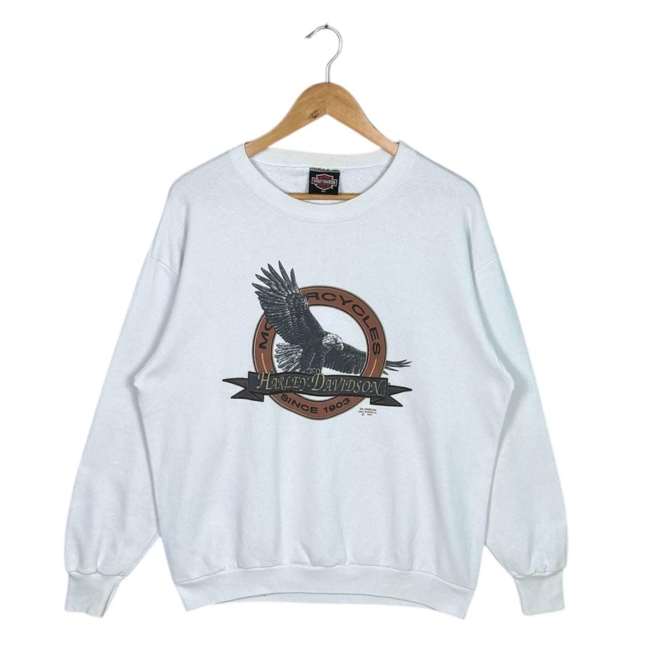 90s Harley Davidson スウェット Vintage 90s Harley Davidson 3D Emblem Sweatshirt Harley
