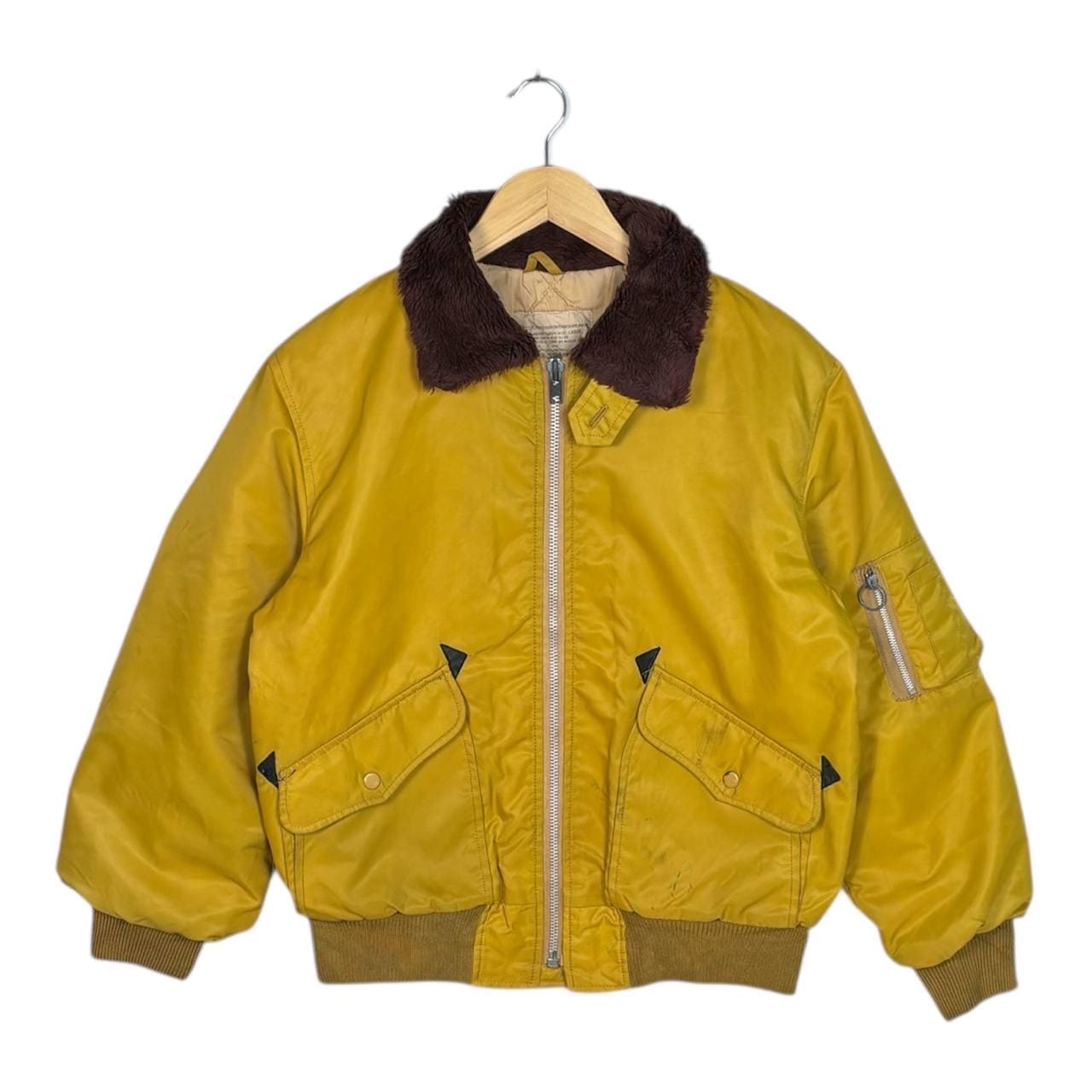 Vintage 70s Alpha Industries MA-10 Flight Jacket Large MIL-J-8279E