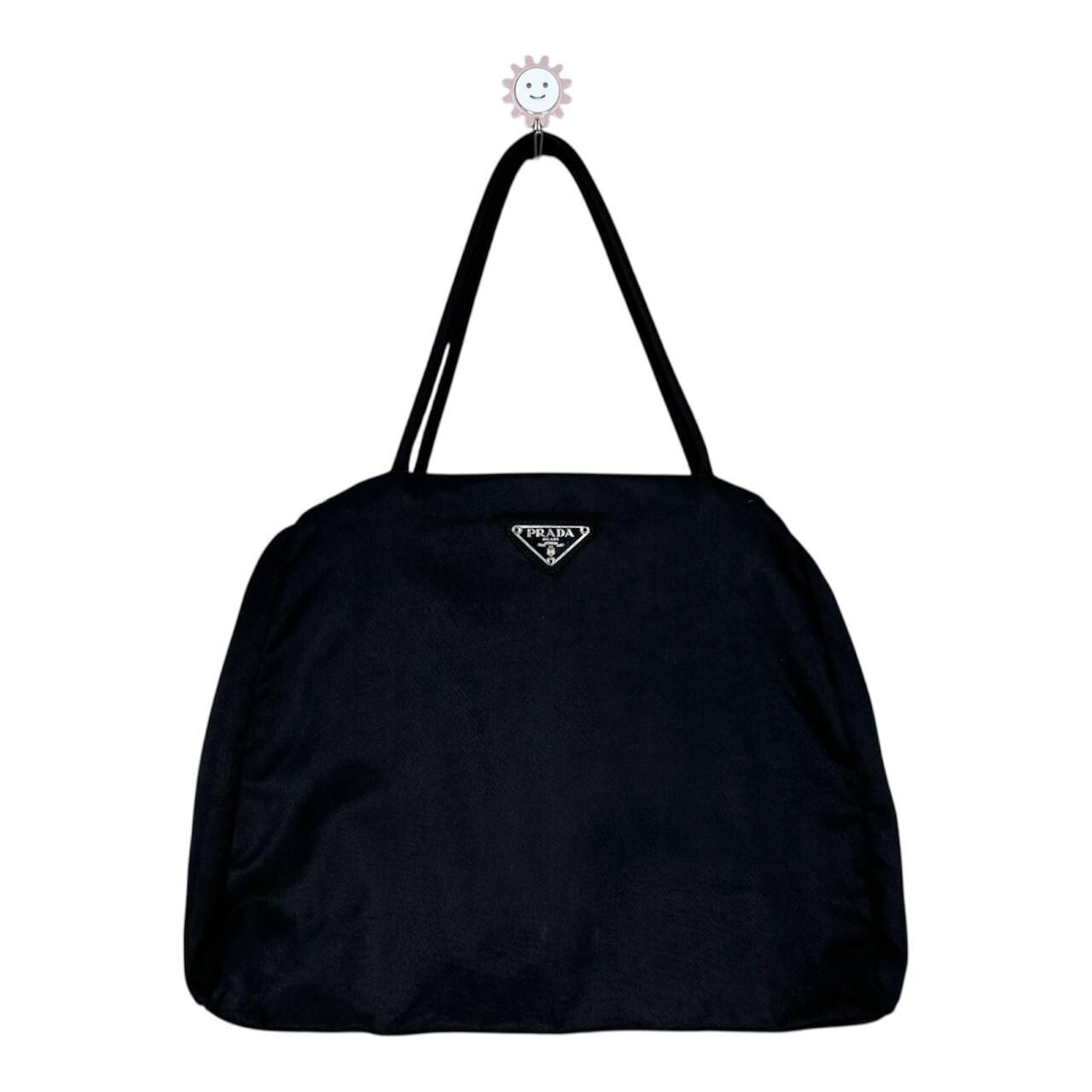 Vintage Prada Tessuto City Cloth Nylon Hand Bag | Black Prada