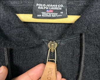 Vintage 90s Polo Jeans Co. Ralph Lauren Fleece Full Zip Hoodie