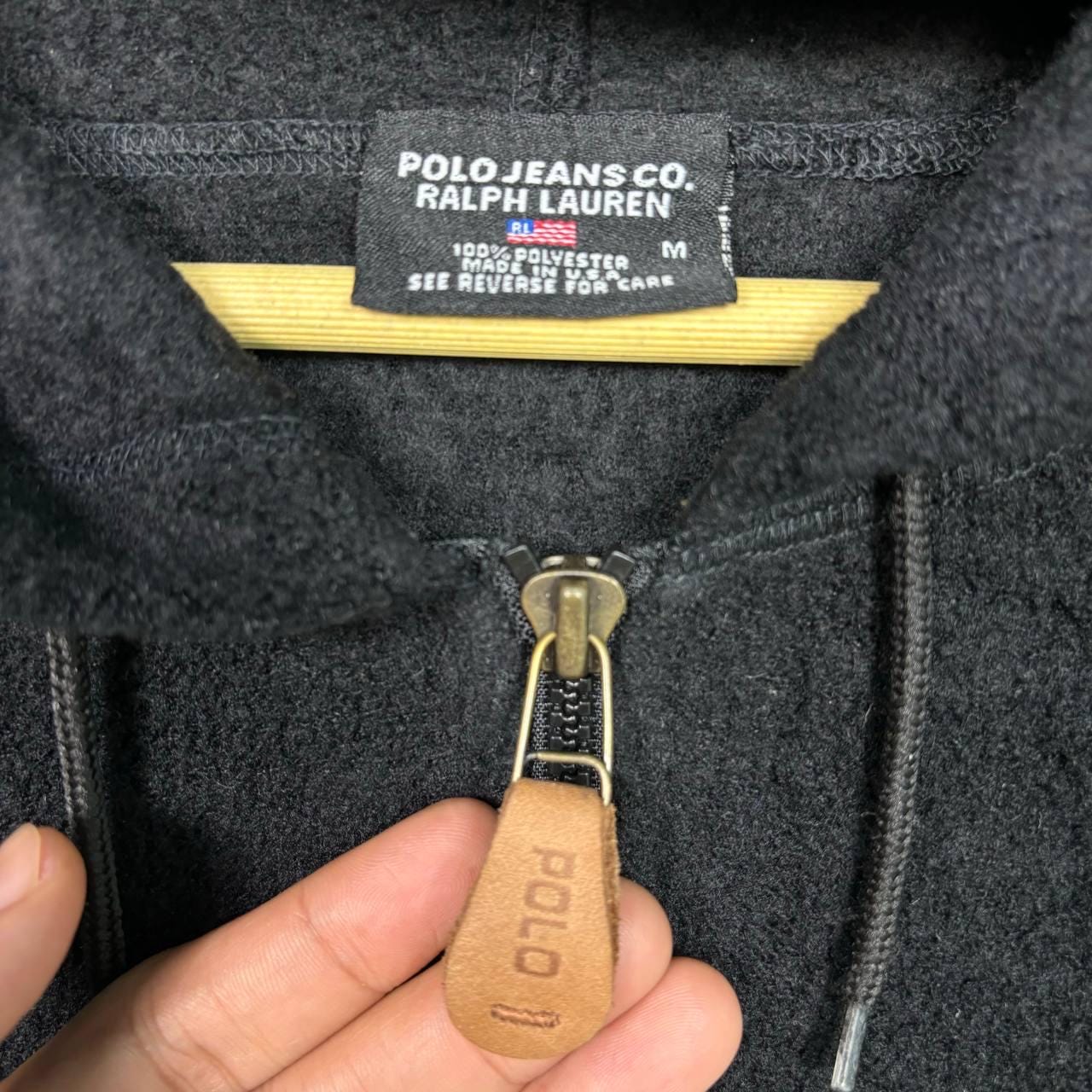 Vintage 90s Polo Jeans Co. Ralph Lauren Fleece Full Zip Hoodie