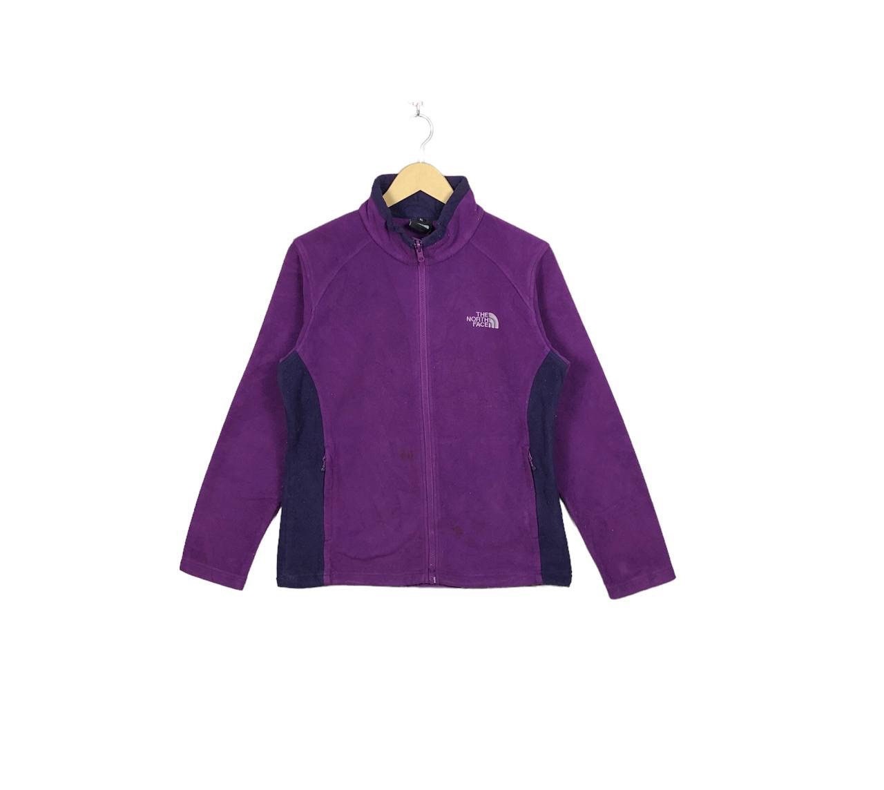 North face purple fleece top jacket