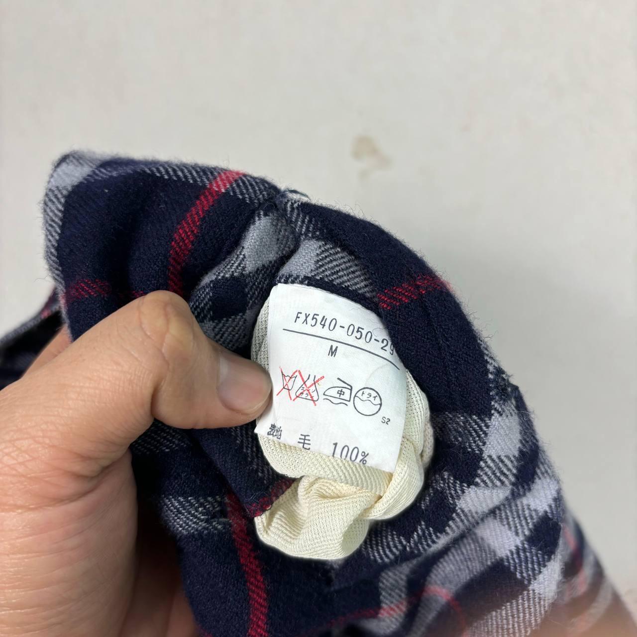 Vintage Burberrys Blue Nova Check Wool Shorts Japanese License