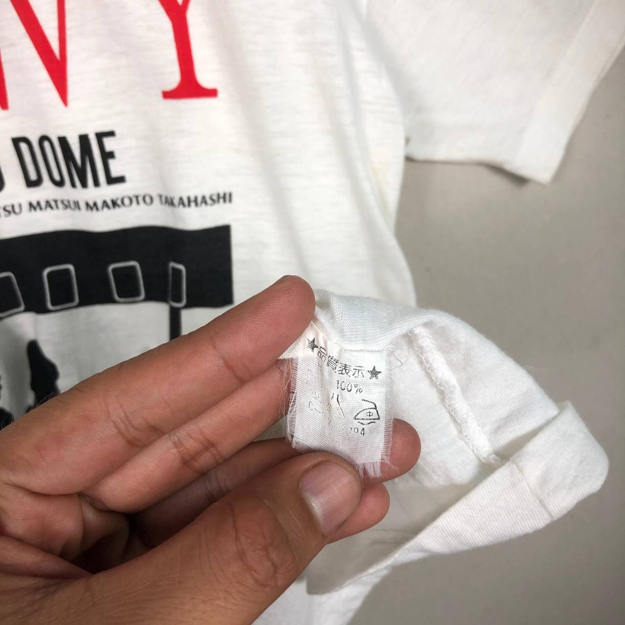 BOØWY Tシャツ「TOKYO DOME1988年製ビンテージTシャツ」‼️ Vintage 1988 Boowy “last Gigs” Live Tokyo Dome Rock Band