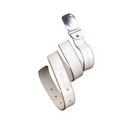 Vintage 90s Number Nine Takahiromiyashita the Soloist White Belt